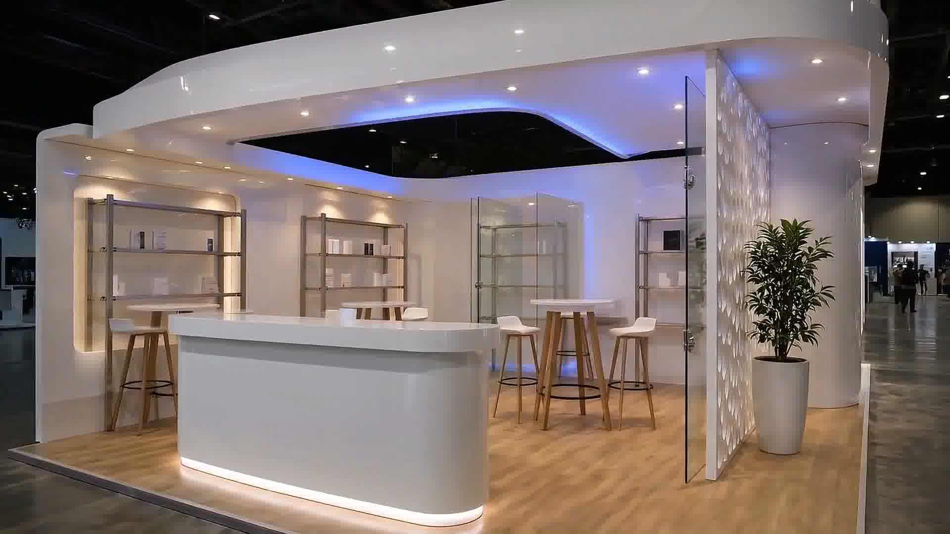 Stand finalizado pronto para receber visitantes